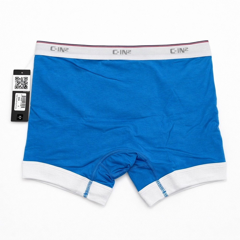 C-IN2 Throwback Boxer Briefs Blue White Mens Size Small (28-30) Contour Pouch - Picture 6 of 10